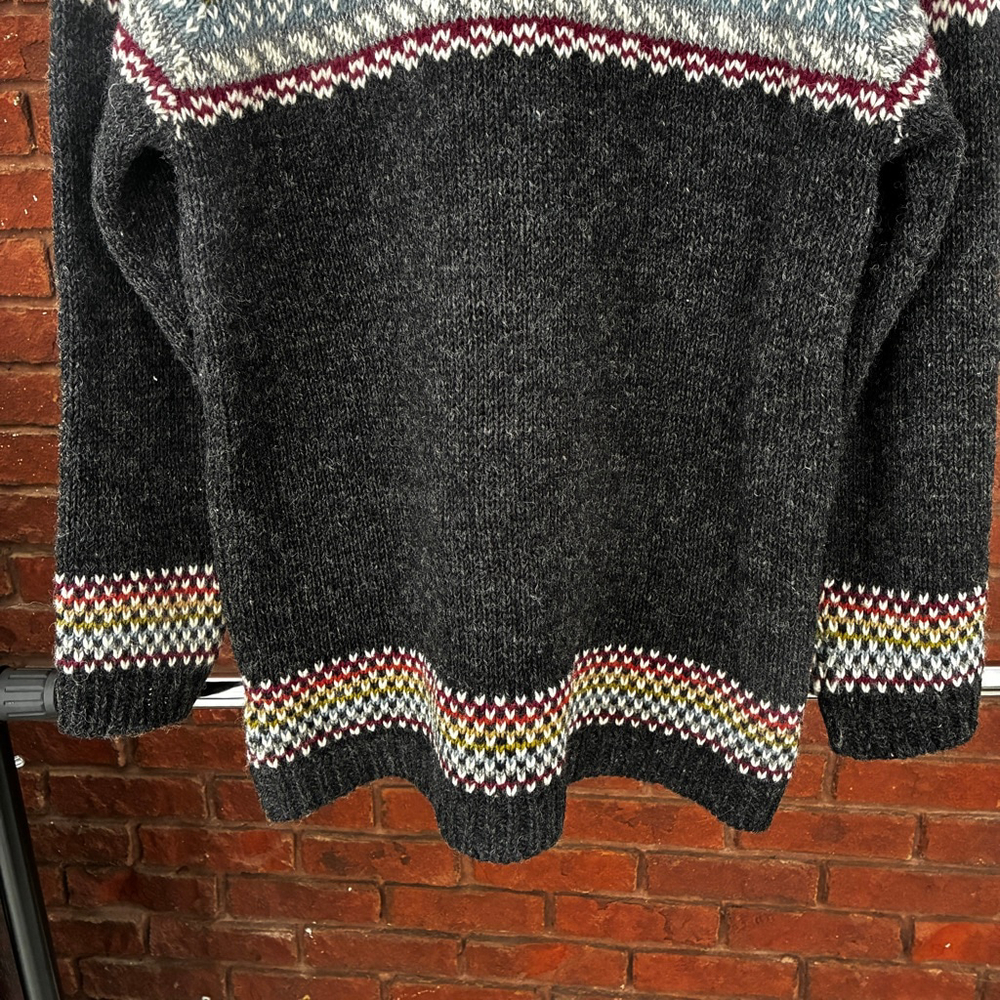 Pachamama 100% Wool Fair Isle Sweater Women’s Sm Scandi Style Nordic Cottagecore - Picture 11 of 15